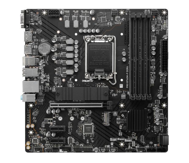 MSI Płyta główna PRO B760M-P DDR4 s1700 4DDR4 DP/HDMI 2M.2 mATX - 1243707 - zdjęcie 3